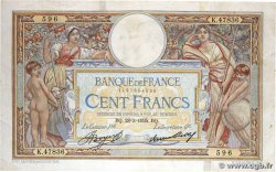 100 Francs LUC OLIVIER MERSON grands cartouches FRANCE 1935 F.24.14 TB