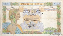 500 Francs LA PAIX FRANCE 1940 F.32.02