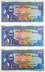 20 Shillings Lot KENYA 1975 P.13b TTB+