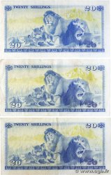 20 Shillings Lot KENYA 1975 P.13b TTB+