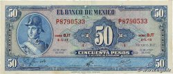 50 Pesos MEXIQUE 1970 P.049s SUP