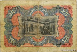 25 Pesetas ESPAGNE 1907 P.062a pr.TB