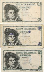5 Pesetas Lot ESPAGNE 1948 P.136a TTB