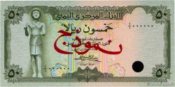50 Rials Spécimen YEMEN REPUBLIC 1973 P.15bs UNC