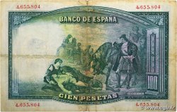 100 Pesetas ESPAÑA 1931 P.083 MBC