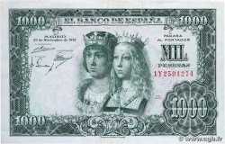1000 Pesetas ESPAGNE 1957 P.149a TTB