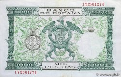 1000 Pesetas ESPAGNE 1957 P.149a TTB