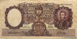 1000 Pesos ARGENTINE 1954 P.274b B+