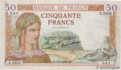 50 Francs CÉRÈS FRANCE 1935 F.17.16