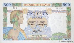 500 Francs LA PAIX FRANCE 1940 F.32.10 pr.SUP