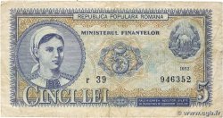 5 Lei ROMANIA 1952 P.083b