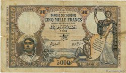 5000 Francs TúNEZ 1942 P.21 RC