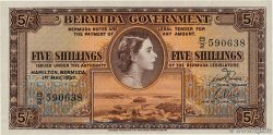 5 Shillings BERMUDA 1957 P.18b AU