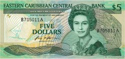 5 Dollars CARIBBEAN 1986 P.18a UNC