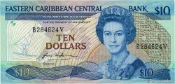 10 Dollars EAST CARIBBEAN STATES 1985 P.23v1 UNC