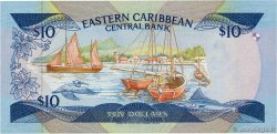 10 Dollars EAST CARIBBEAN STATES 1985 P.23v1 UNC