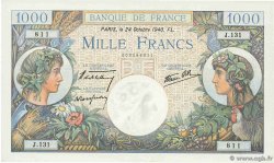 1000 Francs COMMERCE ET INDUSTRIE FRANCE 1940 F.39.01 UNC-