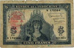 5 Francs NEW HEBRIDES 1945 P.05 G