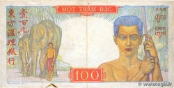100 Piastres INDOCHINE FRANÇAISE 1947 P.082b TB+