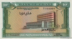 10 Shillings GHANA 1963 P.01d UNC-
