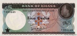 5 Cedis GHANA 1965 P.06a SPL