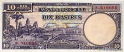 10 Piastres INDOCHINE FRANÇAISE 1947 P.080 TTB+