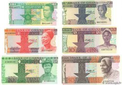 1 au 50 Cedis Lot GHANA 1980 P.17 au P.22 fST+
