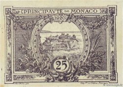 25 Centimes MONACO 1920 P.02b pr.NEUF