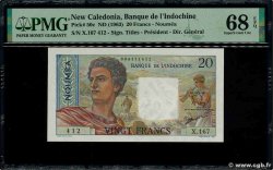 20 Francs NOUVELLE CALÉDONIE 1963 P.50c FDC