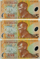 5 Dollars Lot NOUVELLE-ZÉLANDE 1999 P.185a et b NEUF