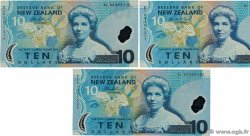 10 Dollars Lot NEW ZEALAND 1999 P.186a et b UNC