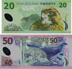 20 et 50 Dollars Lot NUEVA ZELANDA
2006 P.187b et 188b FDC