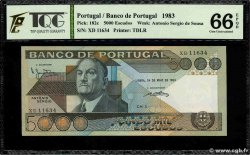 5000 Escudos PORTUGAL 1983 P.182c