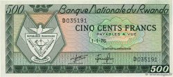 500 Francs RWANDA 1976 P.09b pr.NEUF