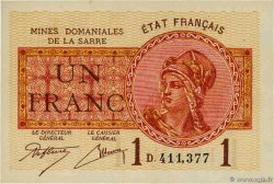 1 Franc MINES DOMANIALES DE LA SARRE FRANCE 1920 VF.51.04 pr.NEUF