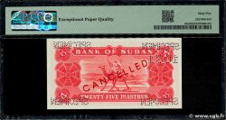 25 Piastres Spécimen SUDAN 1967 P.06bS UNC