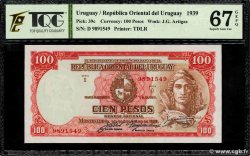 100 Pesos URUGUAY 1939 P.039c UNC