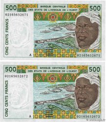 500 Francs Consécutifs ÉTATS DE L AFRIQUE DE L OUEST 2002 P.110Am