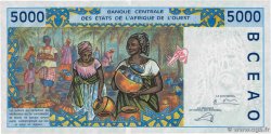 5000 Francs WEST AFRIKANISCHE STAATEN 2002 P.213Bl fST+