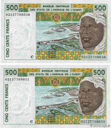 500 Francs Consécutifs WEST AFRICAN STATES 2002 P.310Cm UNC