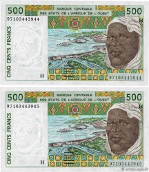 500 Francs Consécutifs WEST AFRICAN STATES 1997 P.610Hh UNC-