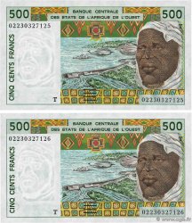 500 Francs Consécutifs STATI AMERICANI AFRICANI 2002 P.810Tm