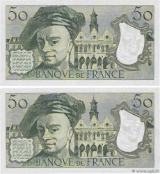 50 Francs QUENTIN DE LA TOUR Consécutifs FRANCE 1980 F.67.06 UNC-