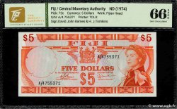 5 Dollars FIDJI 1974 P.073c