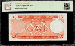 5 Dollars FIJI 1974 P.073c UNC