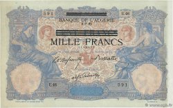 1000 Francs sur 100 Francs TUNISIE 1942 P.31 SPL
