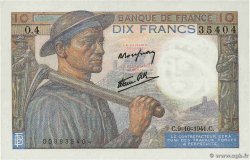 10 Francs MINEUR FRANKREICH 1941 F.08.02 VZ+