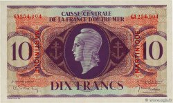 10 Francs Type anglais MARTINIQUE 1943 P.23 SPL