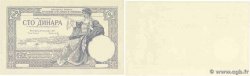 100 Dinara Épreuve YUGOSLAVIA 1920 P.022p AU+