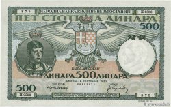 500 Dinara YUGOSLAVIA 1935 P.032 UNC